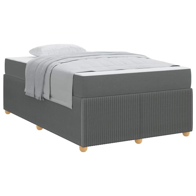 Casa si Gradina - Mobilier - Paturi si accesorii - Paturi - Cadru de pat Altele Gri inchis 120 x 200 cm tesatura - Infinity.ro