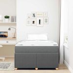 Casa si Gradina - Mobilier - Paturi si accesorii - Paturi - Cadru de pat Altele Gri inchis 120 x 200 cm tesatura - Infinity.ro