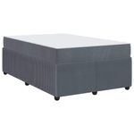 Casa si Gradina - Mobilier - Paturi si accesorii - Paturi - Cadru de pat cu saltea Altele Gri inchis 120 x 200 cm Catifea - Infinity.ro