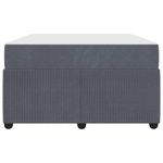 Casa si Gradina - Mobilier - Paturi si accesorii - Paturi - Cadru de pat cu saltea Altele Gri inchis 120 x 200 cm Catifea - Infinity.ro