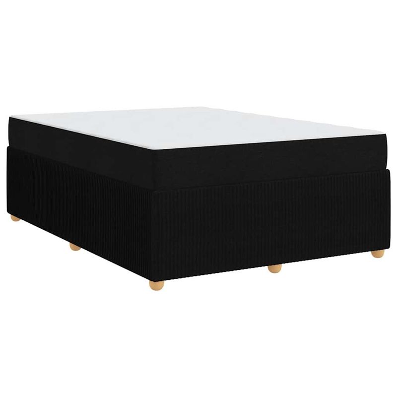 Casa si Gradina - Mobilier - Paturi si accesorii - Paturi - Cadru de pat Altele Negru 140 x 200 cm tesatura - Infinity.ro