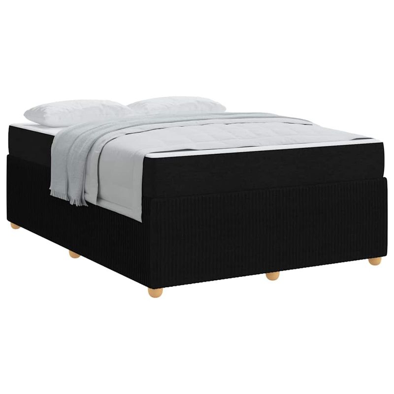 Casa si Gradina - Mobilier - Paturi si accesorii - Paturi - Cadru de pat Altele Negru 140 x 200 cm tesatura - Infinity.ro