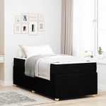 Casa si Gradina - Mobilier - Paturi si accesorii - Paturi - Cadru de pat Altele Negru 100 x 200 cm tesatura - Infinity.ro