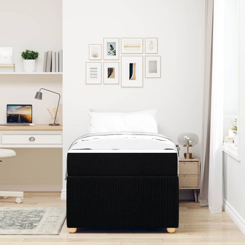 Casa si Gradina - Mobilier - Paturi si accesorii - Paturi - Cadru de pat Altele Negru 100 x 200 cm tesatura - Infinity.ro