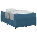 Casa si Gradina - Mobilier - Paturi si accesorii - Paturi - Cadru de pat cu saltea Altele albastru 120 x 200 cm Catifea - Infinity.ro
