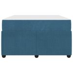 Casa si Gradina - Mobilier - Paturi si accesorii - Paturi - Cadru de pat cu saltea Altele albastru 120 x 200 cm Catifea - Infinity.ro