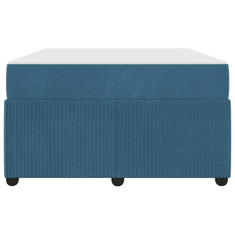 Casa si Gradina - Mobilier - Paturi si accesorii - Paturi - Cadru de pat cu saltea Altele albastru 120 x 200 cm Catifea - Infinity.ro
