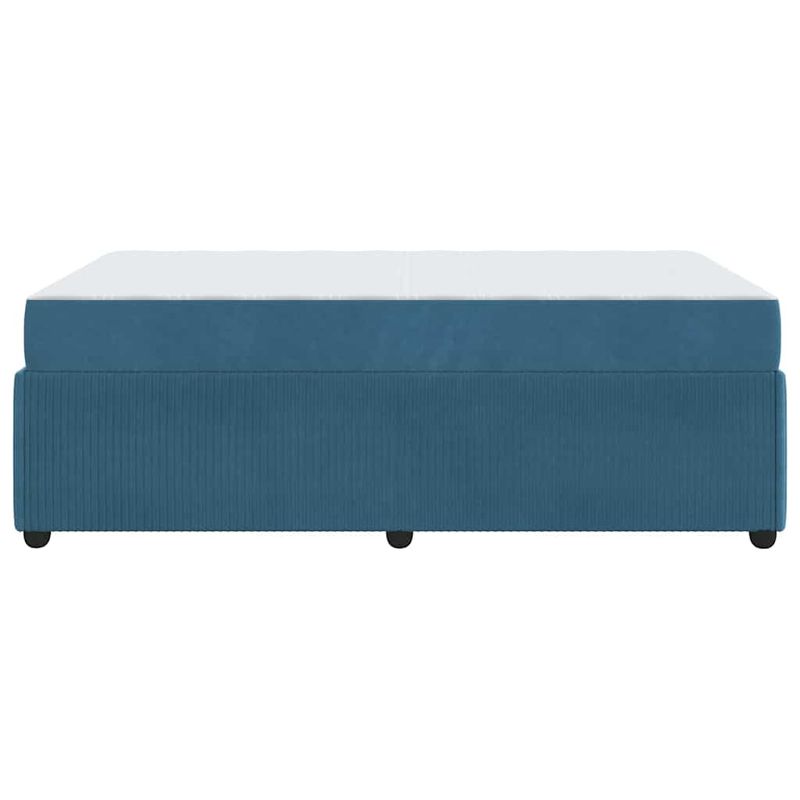 Casa si Gradina - Mobilier - Paturi si accesorii - Paturi - Cadru de pat cu saltea Altele albastru 120 x 200 cm Catifea - Infinity.ro