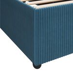 Casa si Gradina - Mobilier - Paturi si accesorii - Paturi - Cadru de pat cu saltea Altele albastru 120 x 200 cm Catifea - Infinity.ro