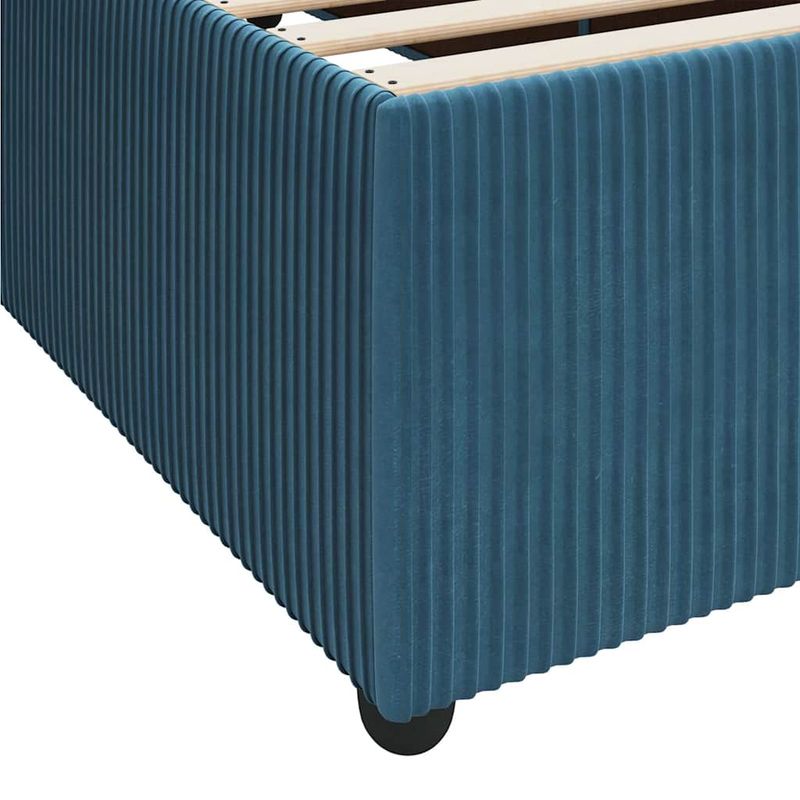 Casa si Gradina - Mobilier - Paturi si accesorii - Paturi - Cadru de pat cu saltea Altele albastru 120 x 200 cm Catifea - Infinity.ro