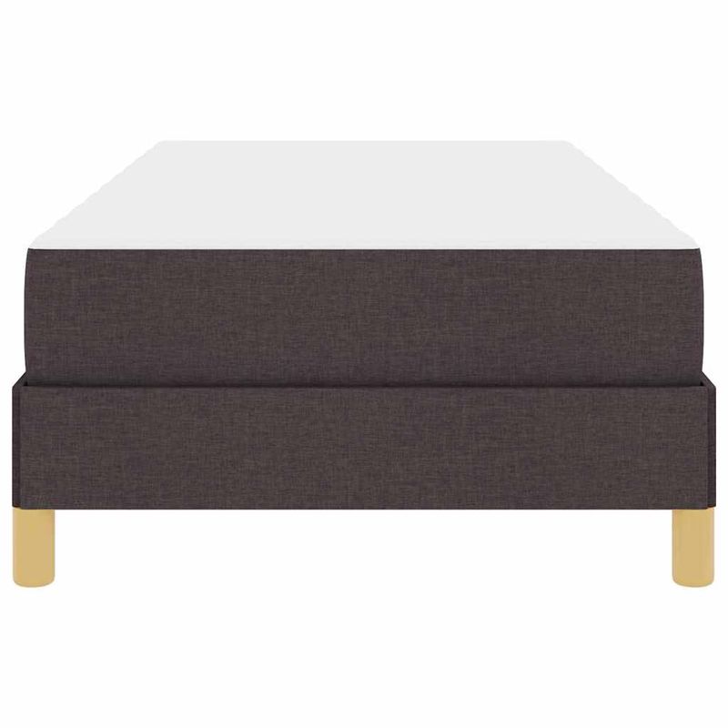 Casa si Gradina - Mobilier - Paturi si accesorii - Paturi - Pat cu arcuri Maro 90 x 200 cm Tesatura, Lemn Ingineresc - Infinity.ro