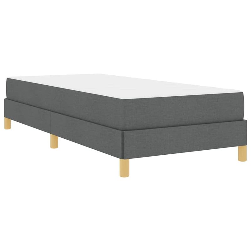 Casa si Gradina - Mobilier - Paturi si accesorii - Paturi - Pat cu arcuri Taupe, Maro 90 x 190 cm Tesatura, Lemn Ingineresc - Infinity.ro
