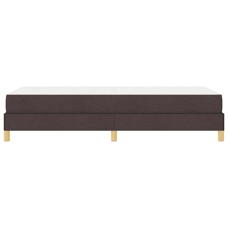 Casa si Gradina - Mobilier - Paturi si accesorii - Paturi - Pat cu arcuri Maro 90 x 200 cm Tesatura, Lemn Ingineresc - Infinity.ro