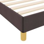 Casa si Gradina - Mobilier - Paturi si accesorii - Paturi - Pat cu arcuri Maro 90 x 200 cm Tesatura, Lemn Ingineresc - Infinity.ro