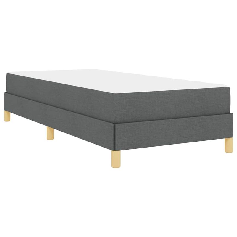 Casa si Gradina - Mobilier - Paturi si accesorii - Paturi - Pat cu arcuri Taupe, Maro 90 x 190 cm Tesatura, Lemn Ingineresc - Infinity.ro