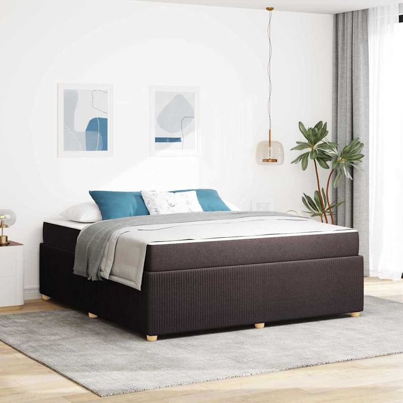 Casa si Gradina - Mobilier - Paturi si accesorii - Paturi - Cadru de pat Altele Maro inchis 180 x 200 cm tesatura - Infinity.ro