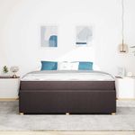 Casa si Gradina - Mobilier - Paturi si accesorii - Paturi - Cadru de pat Altele Maro inchis 180 x 200 cm tesatura - Infinity.ro