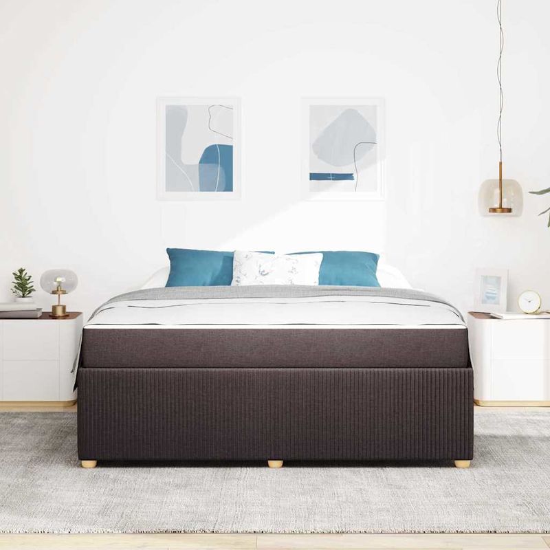 Casa si Gradina - Mobilier - Paturi si accesorii - Paturi - Cadru de pat Altele Maro inchis 180 x 200 cm tesatura - Infinity.ro
