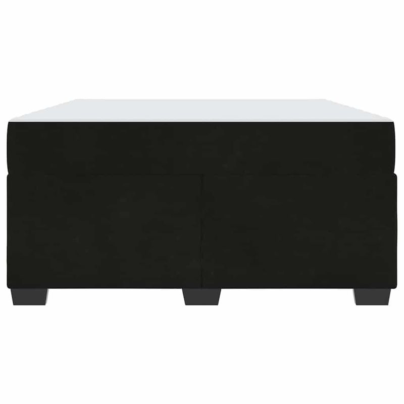 Casa si Gradina - Mobilier - Paturi si accesorii - Paturi - Cadru de pat cu saltea Altele Negru 140 x 200 cm Catifea - Infinity.ro