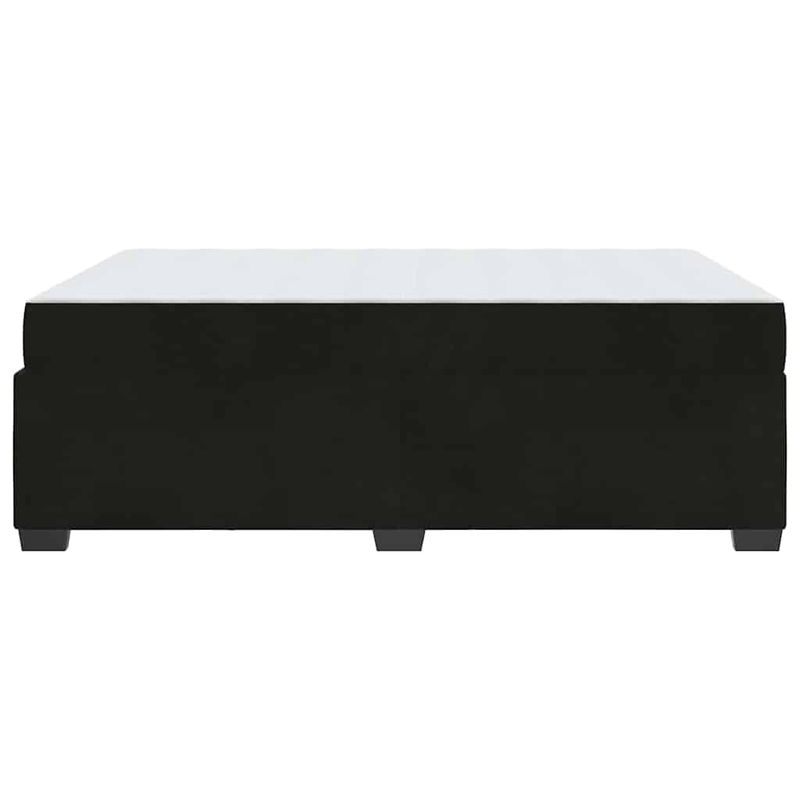 Casa si Gradina - Mobilier - Paturi si accesorii - Paturi - Cadru de pat cu saltea Altele Negru 140 x 200 cm Catifea - Infinity.ro