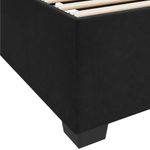 Casa si Gradina - Mobilier - Paturi si accesorii - Paturi - Cadru de pat cu saltea Altele Negru 140 x 200 cm Catifea - Infinity.ro