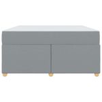 Casa si Gradina - Mobilier - Paturi si accesorii - Paturi - Cadru de pat cu saltea Altele Gri deschis 140 x 200 cm tesatura - Infinity.ro