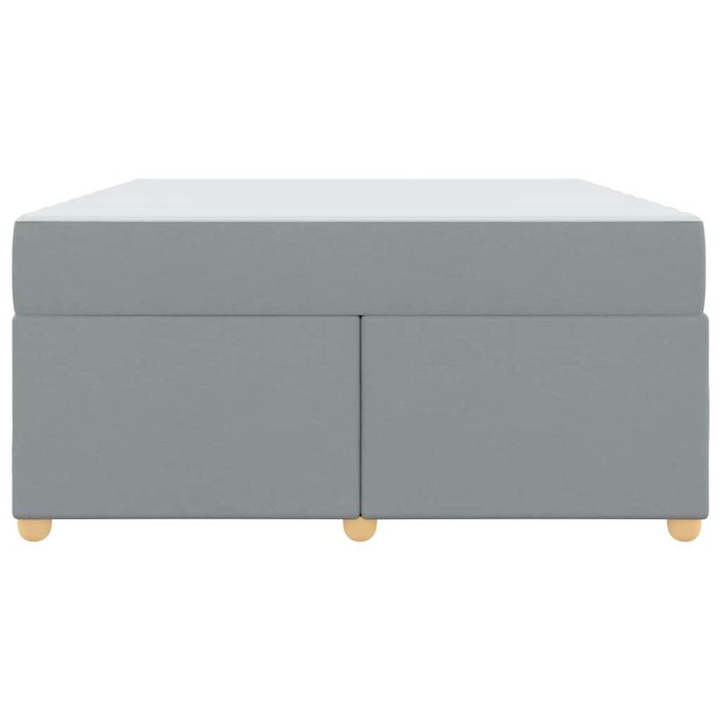 Casa si Gradina - Mobilier - Paturi si accesorii - Paturi - Cadru de pat cu saltea Altele Gri deschis 140 x 200 cm tesatura - Infinity.ro