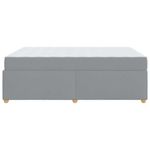 Casa si Gradina - Mobilier - Paturi si accesorii - Paturi - Cadru de pat cu saltea Altele Gri deschis 140 x 200 cm tesatura - Infinity.ro
