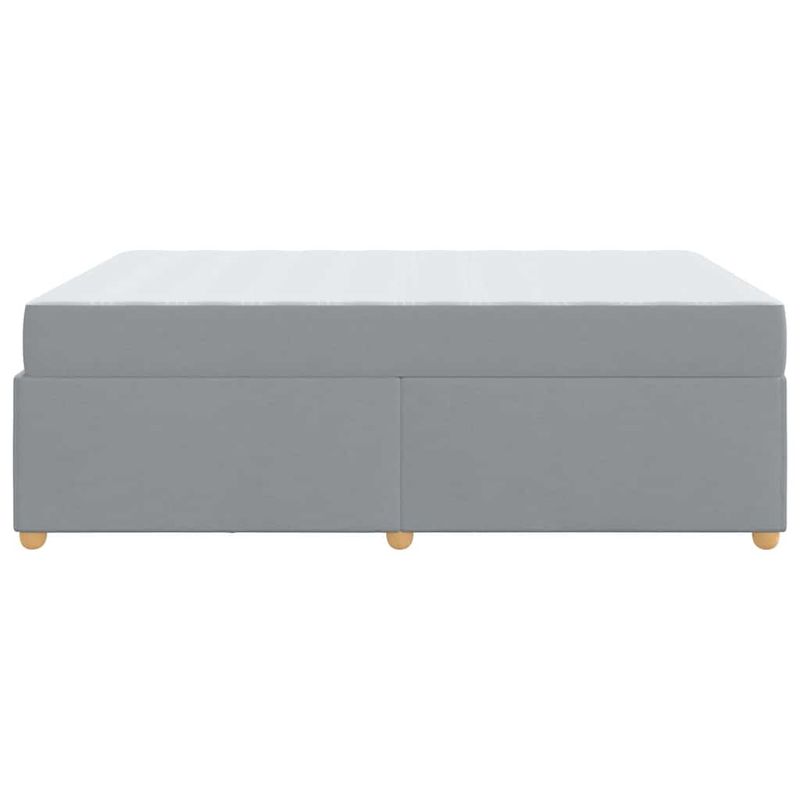 Casa si Gradina - Mobilier - Paturi si accesorii - Paturi - Cadru de pat cu saltea Altele Gri deschis 140 x 200 cm tesatura - Infinity.ro