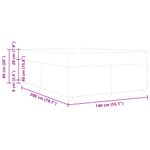 Casa si Gradina - Mobilier - Paturi si accesorii - Paturi - Cadru de pat cu saltea Altele Gri deschis 140 x 200 cm tesatura - Infinity.ro