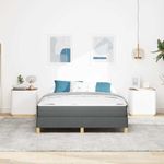 Casa si Gradina - Mobilier - Paturi si accesorii - Paturi - Pat cu arcuri Taupe, Maro 140 x 190 cm - Infinity.ro