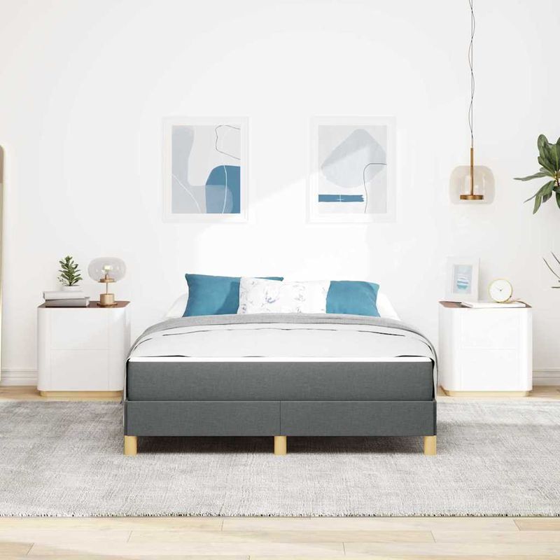 Casa si Gradina - Mobilier - Paturi si accesorii - Paturi - Pat cu arcuri Taupe, Maro 140 x 190 cm - Infinity.ro