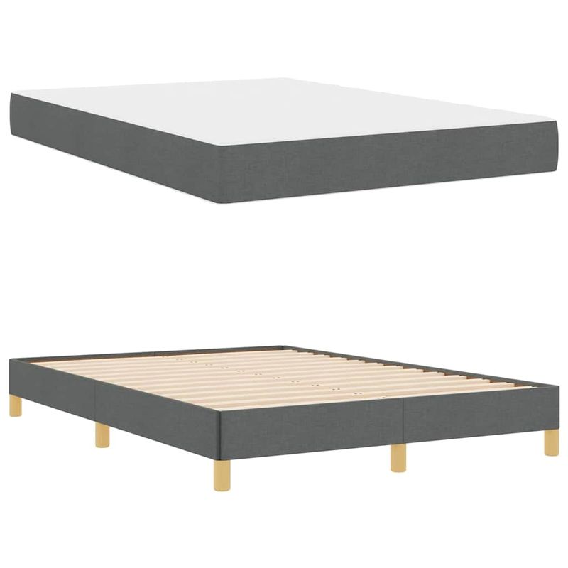 Casa si Gradina - Mobilier - Paturi si accesorii - Paturi - Pat cu arcuri Taupe, Maro 140 x 190 cm - Infinity.ro