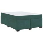 Casa si Gradina - Mobilier - Paturi si accesorii - Paturi - Cadru de pat cu saltea Altele Verde inchis 160 x 200 cm Catifea - Infinity.ro