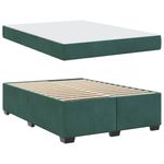 Casa si Gradina - Mobilier - Paturi si accesorii - Paturi - Cadru de pat cu saltea Altele Verde inchis 160 x 200 cm Catifea - Infinity.ro