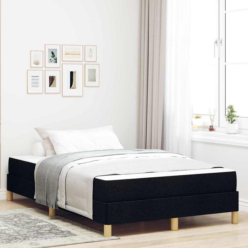 Casa si Gradina - Mobilier - Paturi si accesorii - Paturi - Pat cu arcuri Negru, Marron 120 x 190 cm - Infinity.ro