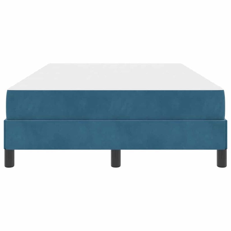 Casa si Gradina - Mobilier - Paturi si accesorii - Paturi - Pat boxspring cu saltea Albastru inchis 120 x 190 cm Catifea - Infinity.ro