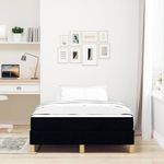Casa si Gradina - Mobilier - Paturi si accesorii - Paturi - Pat cu arcuri Negru, Marron 120 x 190 cm - Infinity.ro