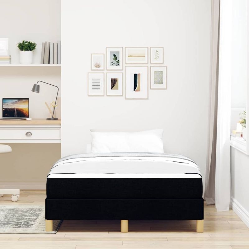Casa si Gradina - Mobilier - Paturi si accesorii - Paturi - Pat cu arcuri Negru, Marron 120 x 190 cm - Infinity.ro