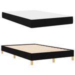 Casa si Gradina - Mobilier - Paturi si accesorii - Paturi - Pat cu arcuri Negru, Marron 120 x 190 cm - Infinity.ro