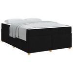 Casa si Gradina - Mobilier - Paturi si accesorii - Paturi - Cadru de pat cu saltea Altele Negru 160 x 200 cm tesatura - Infinity.ro