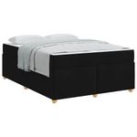 Casa si Gradina - Mobilier - Paturi si accesorii - Paturi - Cadru de pat cu saltea Altele Negru 160 x 200 cm tesatura - Infinity.ro