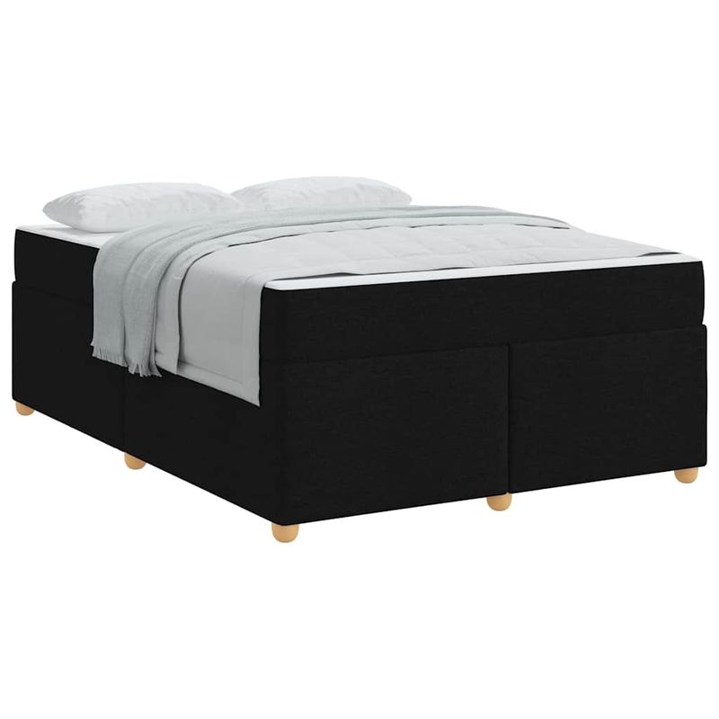 Casa si Gradina - Mobilier - Paturi si accesorii - Paturi - Cadru de pat cu saltea Altele Negru 160 x 200 cm tesatura - Infinity.ro
