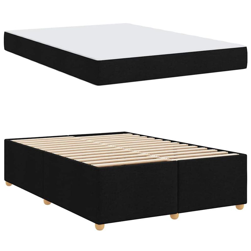 Casa si Gradina - Mobilier - Paturi si accesorii - Paturi - Cadru de pat cu saltea Altele Negru 160 x 200 cm tesatura - Infinity.ro