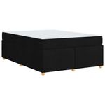 Casa si Gradina - Mobilier - Paturi si accesorii - Paturi - Cadru de pat cu saltea Altele Negru 160 x 200 cm tesatura - Infinity.ro