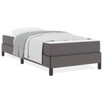 Casa si Gradina - Mobilier - Paturi si accesorii - Paturi - Pat Altele Gri 90 x 200 cm Piele artificiala - Infinity.ro
