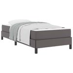 Casa si Gradina - Mobilier - Paturi si accesorii - Paturi - Pat Altele Gri 90 x 200 cm Piele artificiala - Infinity.ro