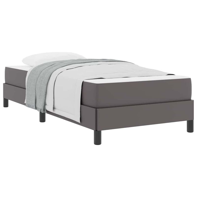 Casa si Gradina - Mobilier - Paturi si accesorii - Paturi - Pat Altele Gri 90 x 200 cm Piele artificiala - Infinity.ro