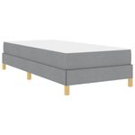 Casa si Gradina - Mobilier - Paturi si accesorii - Paturi - Pat cu arcuri Taupe, Maro 90 x 200 cm Tesatura, Lemn Ingineresc - Infinity.ro