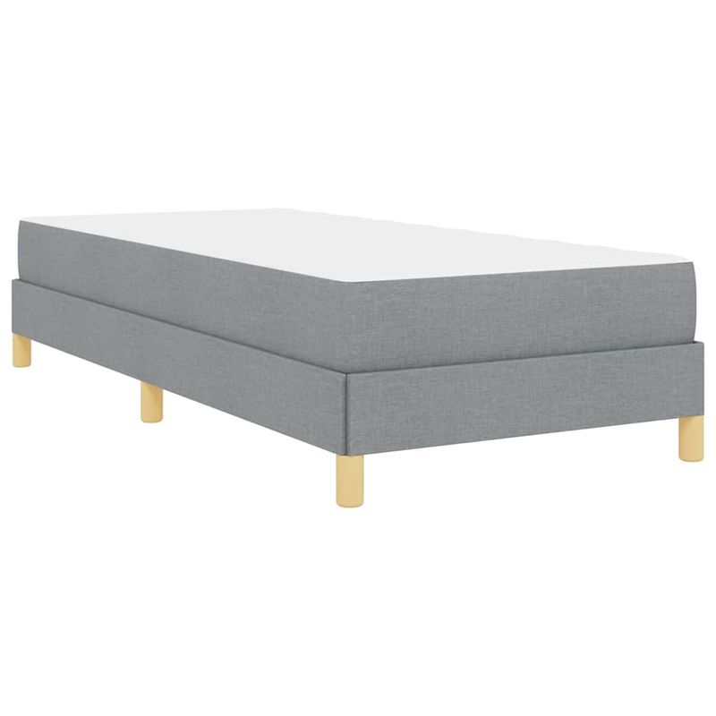 Casa si Gradina - Mobilier - Paturi si accesorii - Paturi - Pat cu arcuri Taupe, Maro 90 x 200 cm Tesatura, Lemn Ingineresc - Infinity.ro